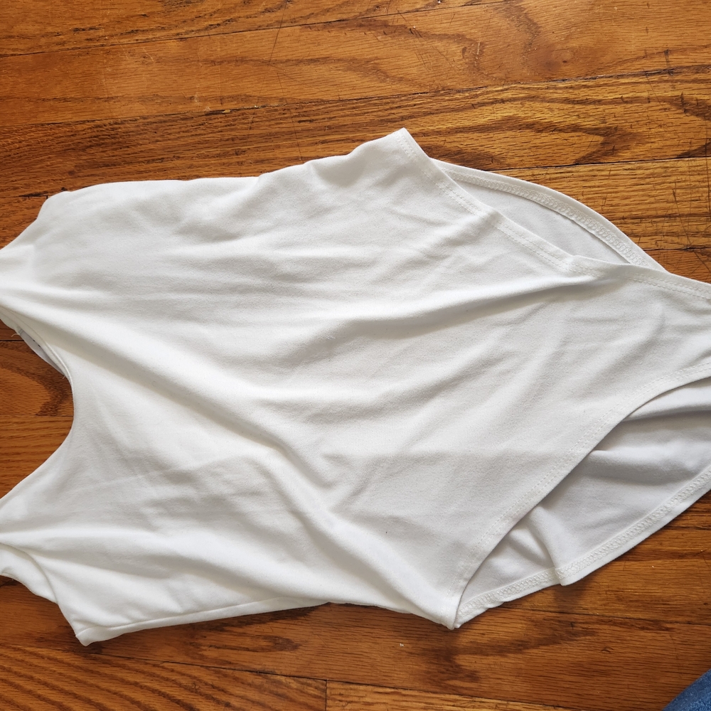 White Sleeveless Top